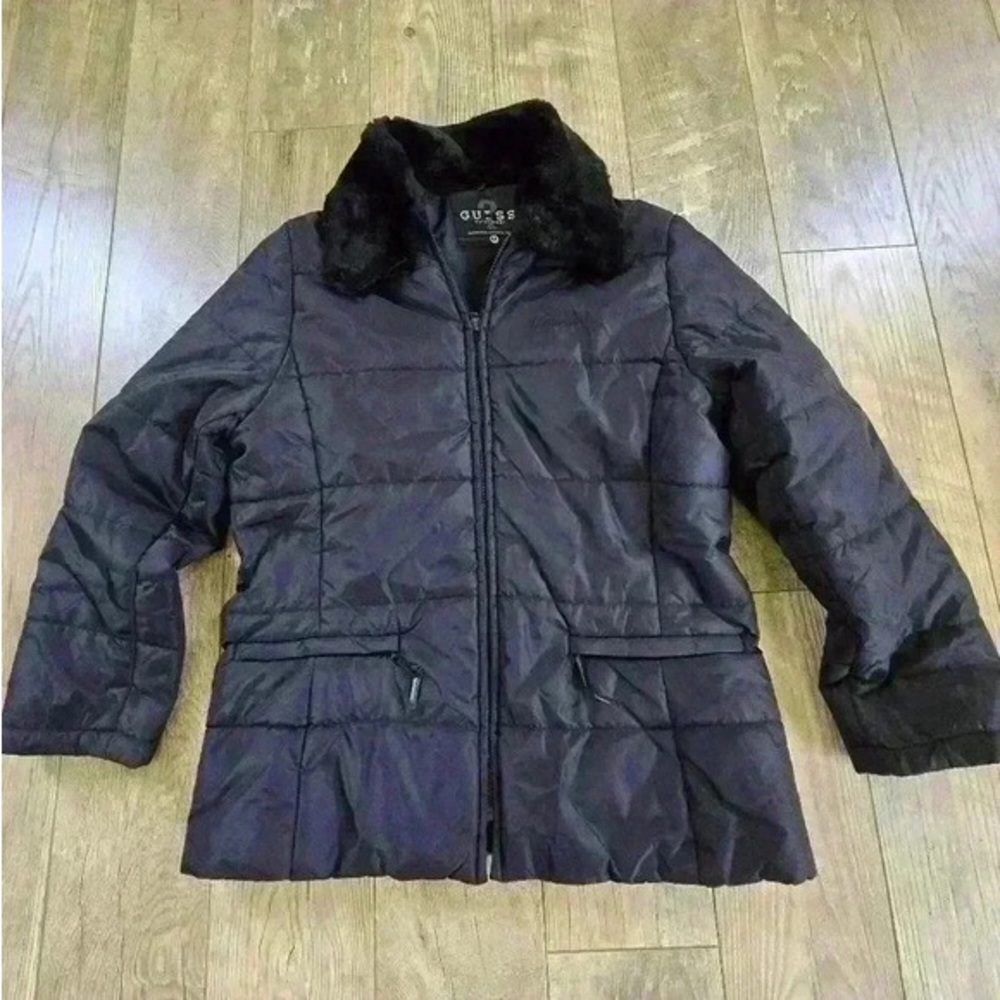 GUESS black medium winter womens jacket